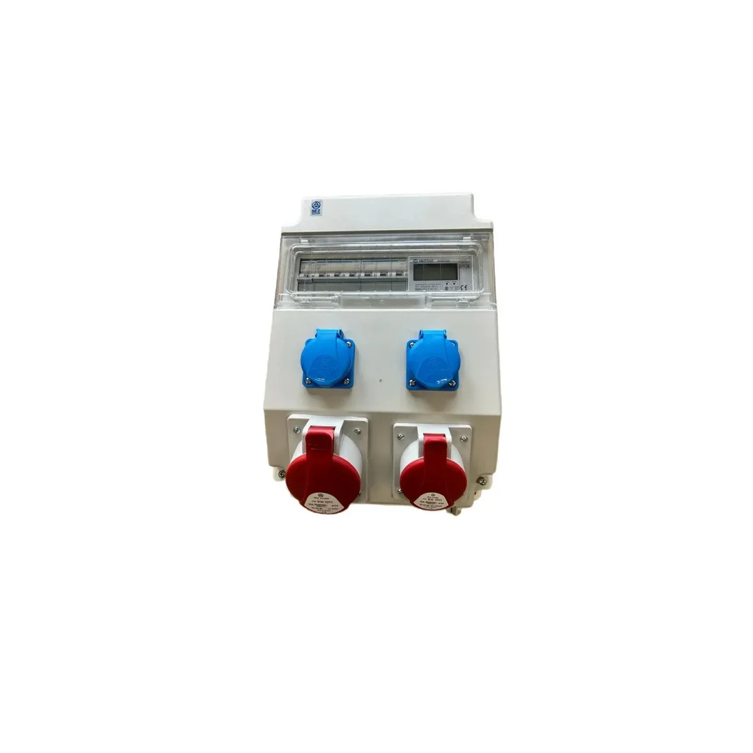 Rozdzielnica elektryczna CEE 32A 16A 2x 230V z bezpiecznikami HAGER / licznik prądu 96H-2