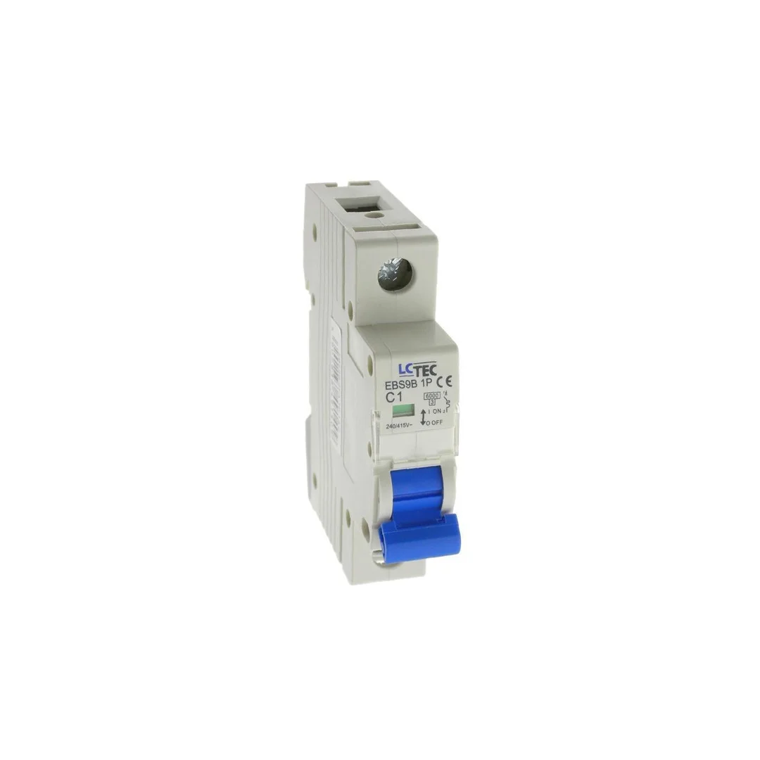Wyłącznik instalacyjny nadprądowy nadmiarowoprądowy 1P 1M C 1A 6kA 491409 EBS9B