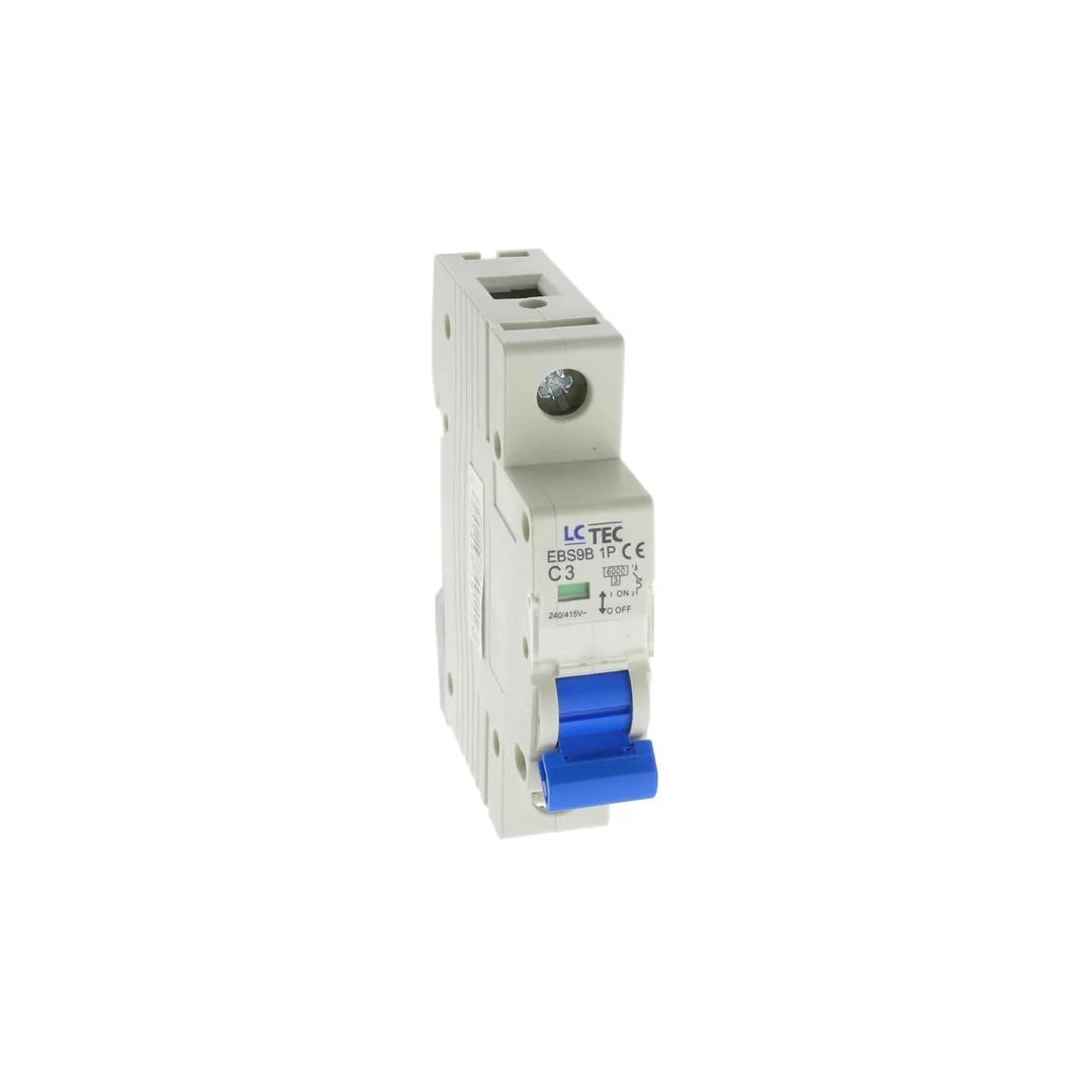 Wyłącznik instalacyjny nadprądowy nadmiarowoprądowy 1P 1M C 3A 6kA 491423 EBS9B