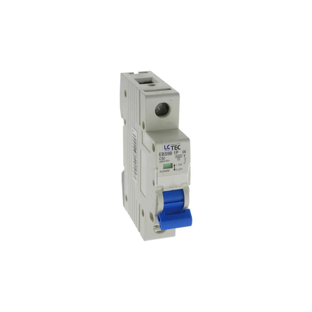 Wyłącznik instalacyjny nadprądowy nadmiarowoprądowy 1P 1M C 50A 6kA 491447 EBS9B