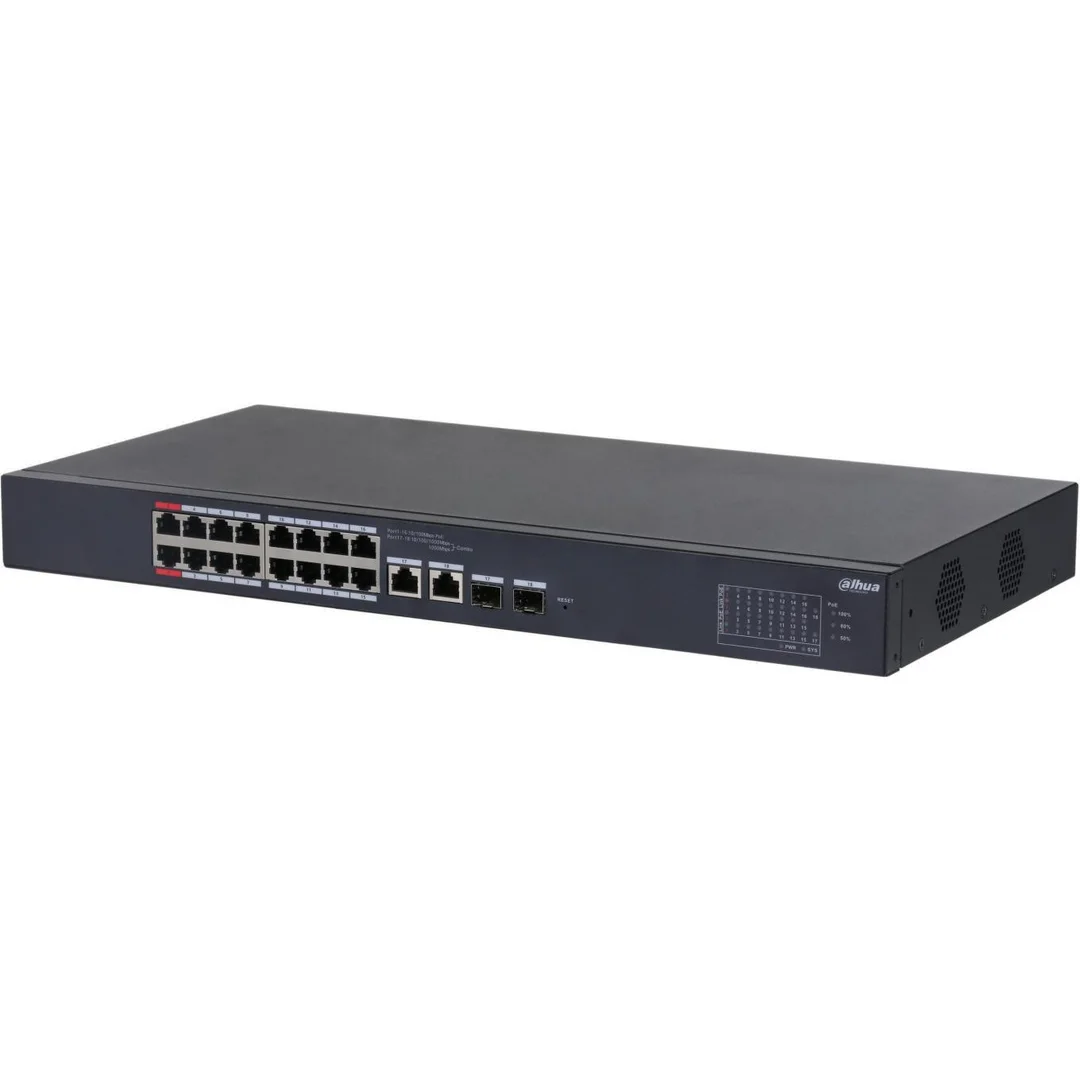 Switch PoE 16-portowy 100Mbps +2x SFP CS4218-16ET-240