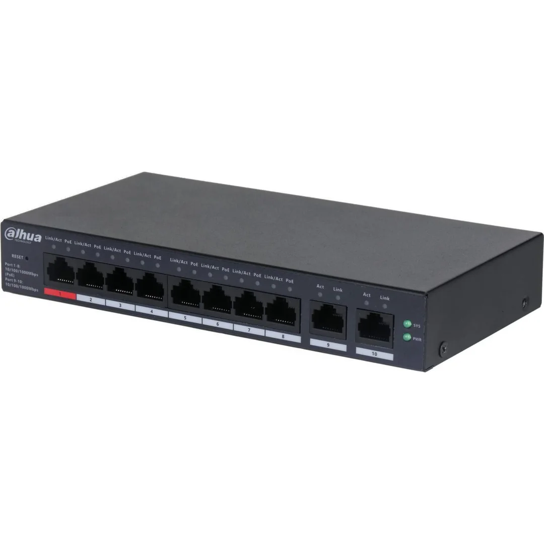 Switch PoE 8-portowy 1Gbps CS4010-8GT-110