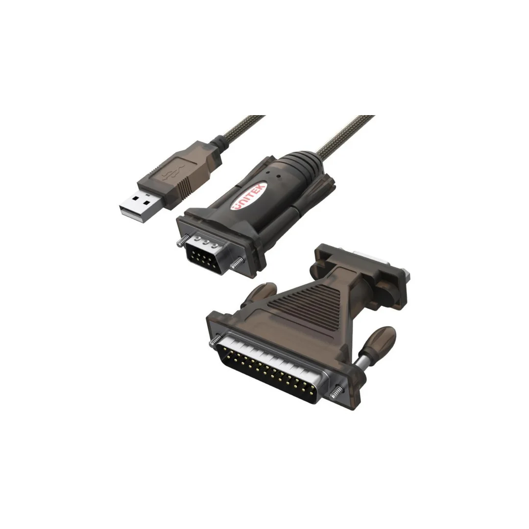 Konwerter USB 1xRS-232 z adap.DB9F/DB25M Y-105A