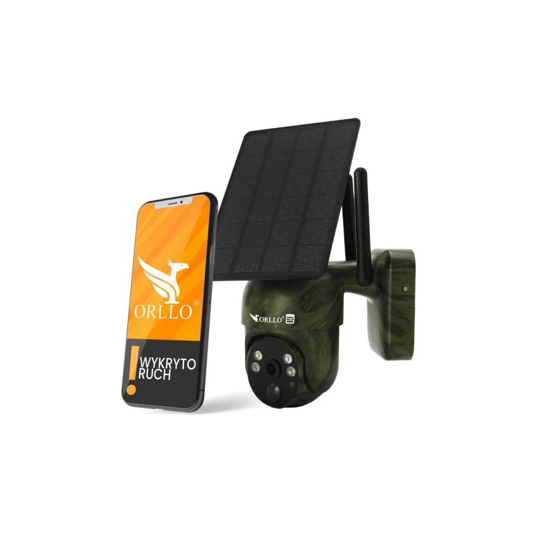 Kamera IP Orllo Bezprzewodowa 4G LTE Obrotowa z Panelem Solarnym ORLLO TZ1 MORO