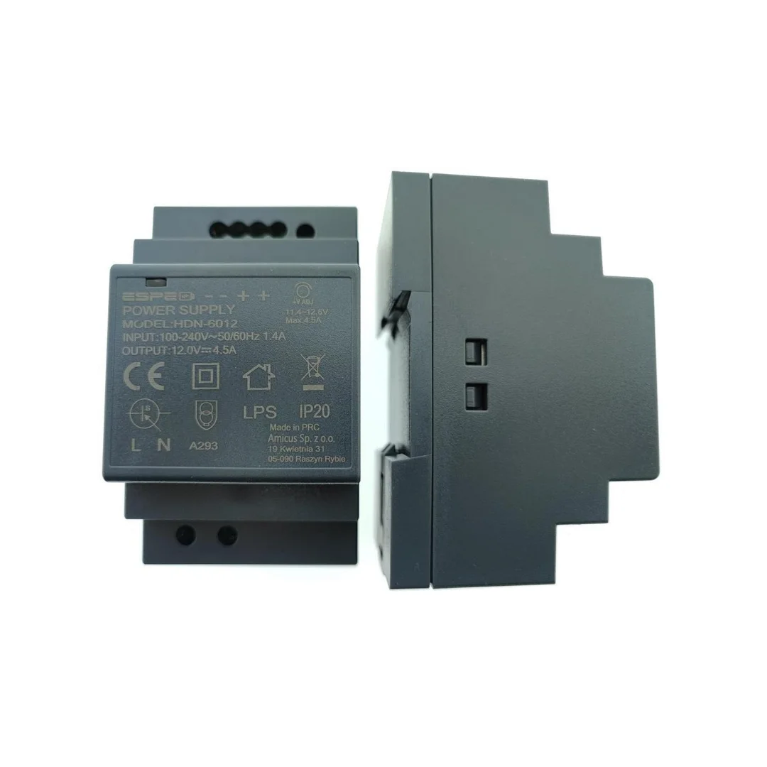 Zasilacz impulsowy na szynę DIN Espe HDN-6012 12V/54W/4.5A