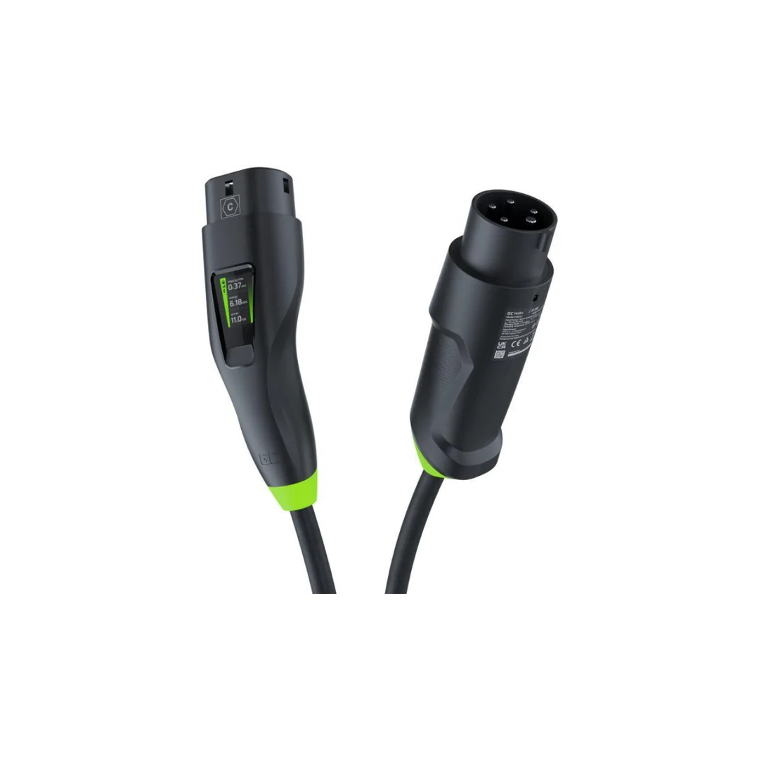 Ładowarka EV 2w1 Green Cell Habu EVGC01 11 kW, Typ 2, kabel 7 m — wallbox mobilny