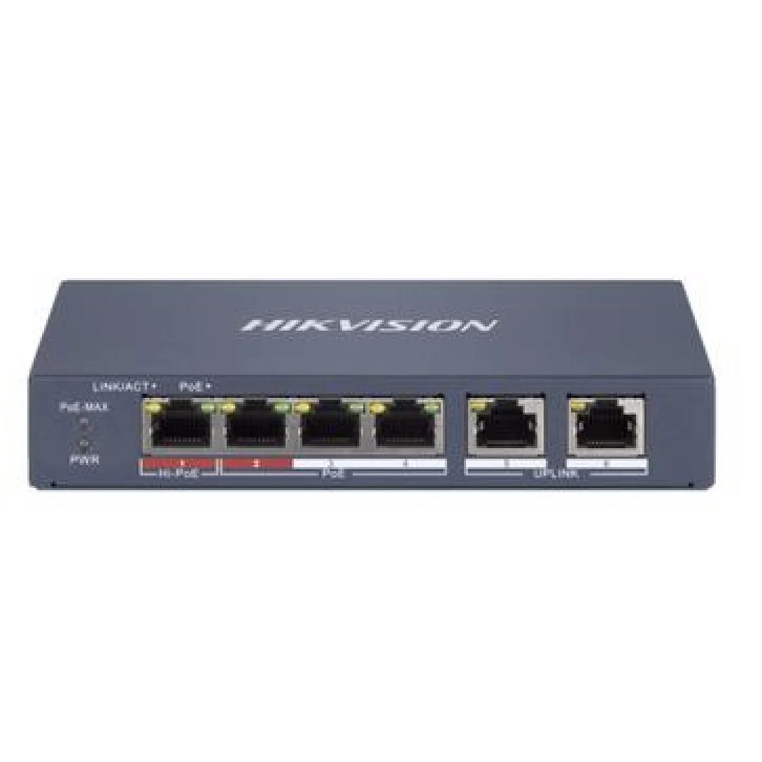 Switch PoE 4-portowy 100Mbps (zarządzalny) DS-3E1106HP-EI