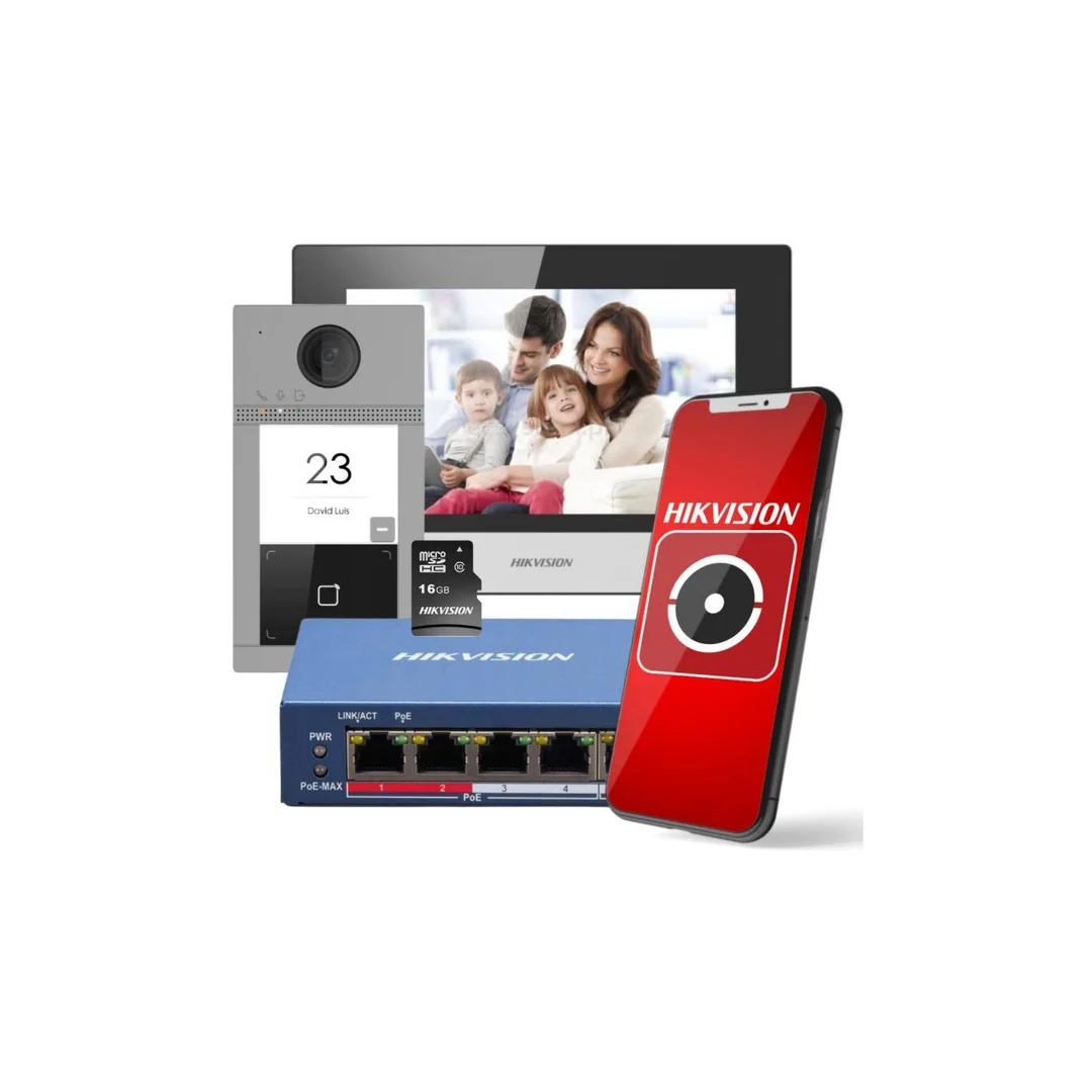 Zestaw wideoodomofonowy IP DS-KIS604-S(C)(O-STD)/eu