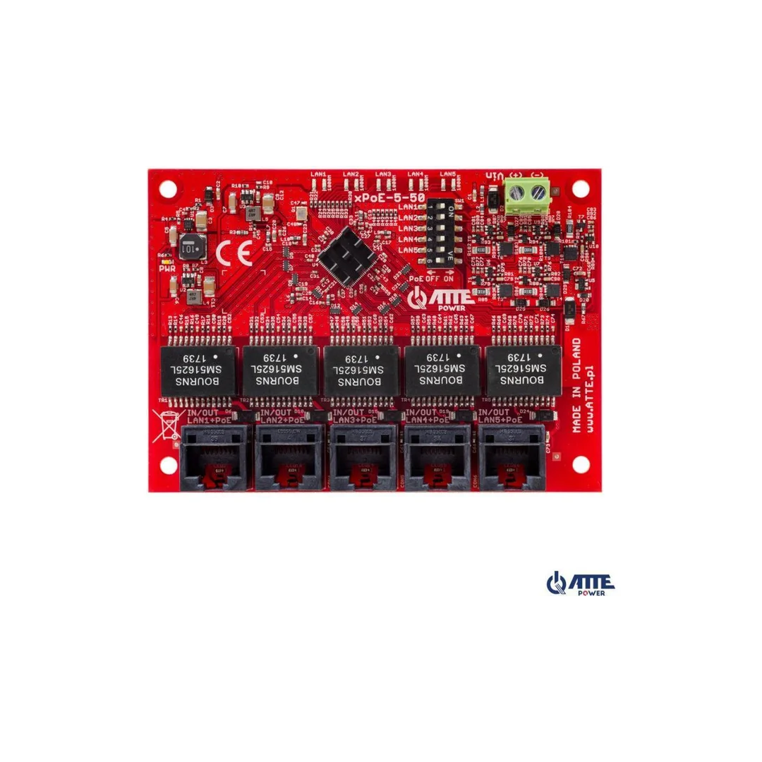 Switch 5-PORTOWY POE ATTE xPoE-5-50-OF
