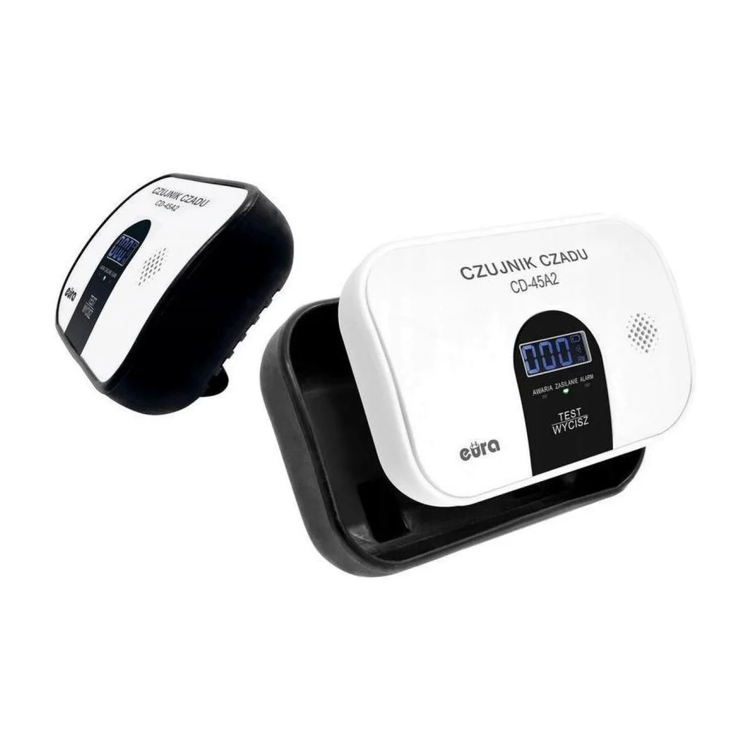 Czujnik czadu EURA CD-45A2 wolnostojący, bateryjny, wyswietlacz LCD