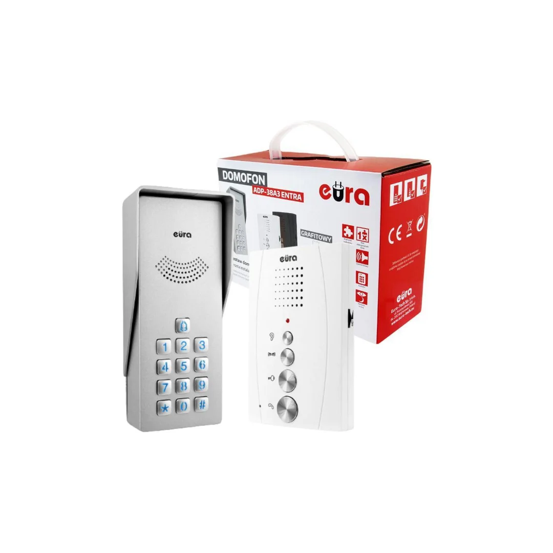 Domofon EURA ADP-38A3 ENTRA bialy