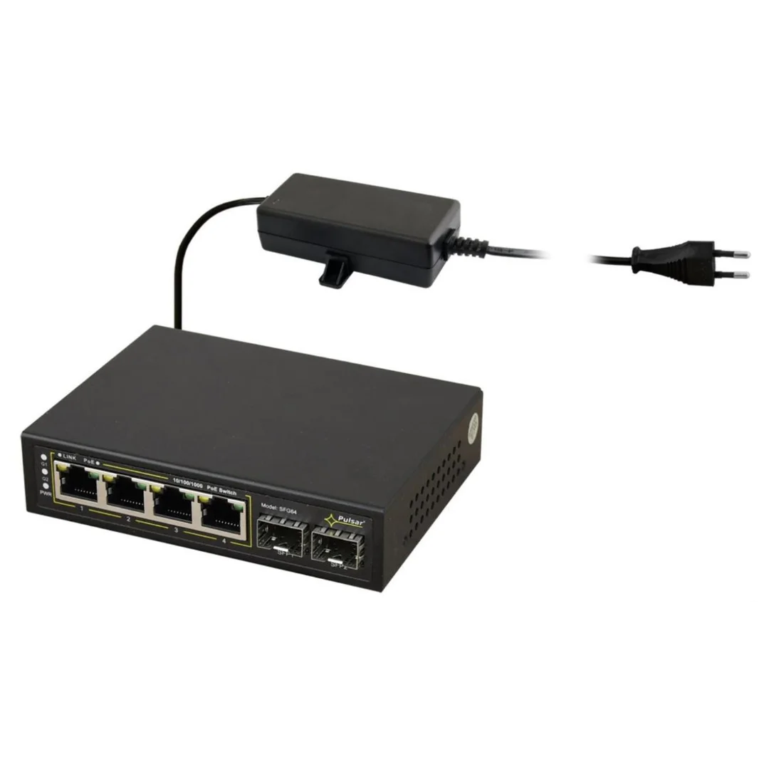 Switch POE 4+2SFP Pulsar SFG64
