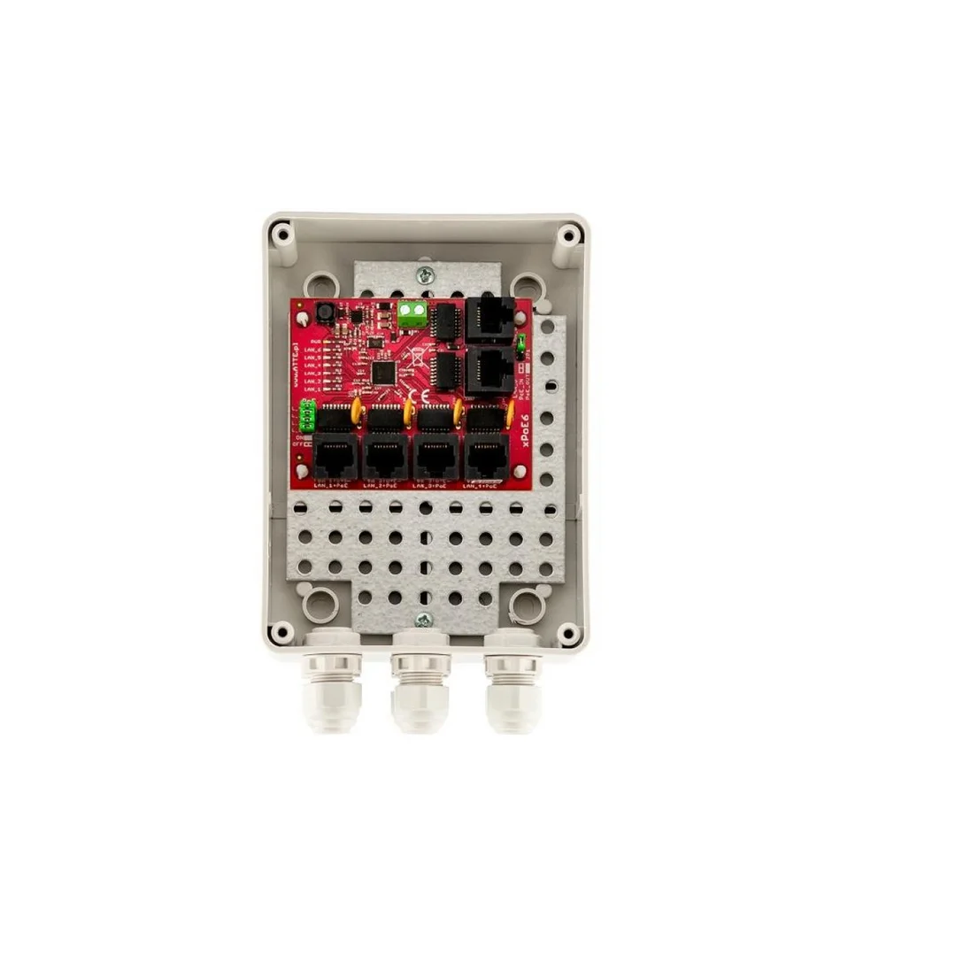 SWITCH 6-PORTOWY POE ATTE xPoE-6-11-S2 (zewnętrzny)