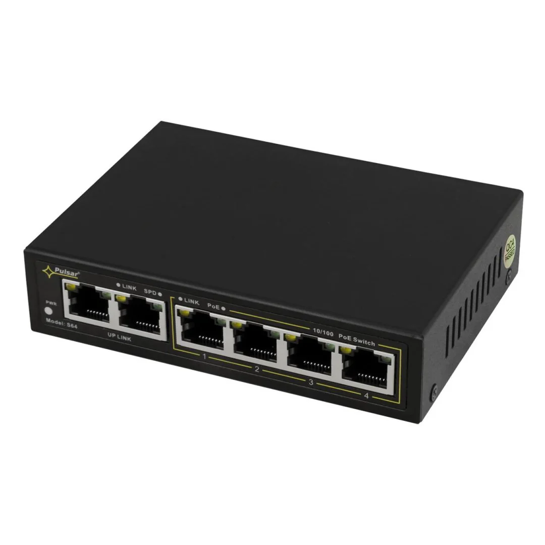 Switch POE 4+2 Pulsar S64