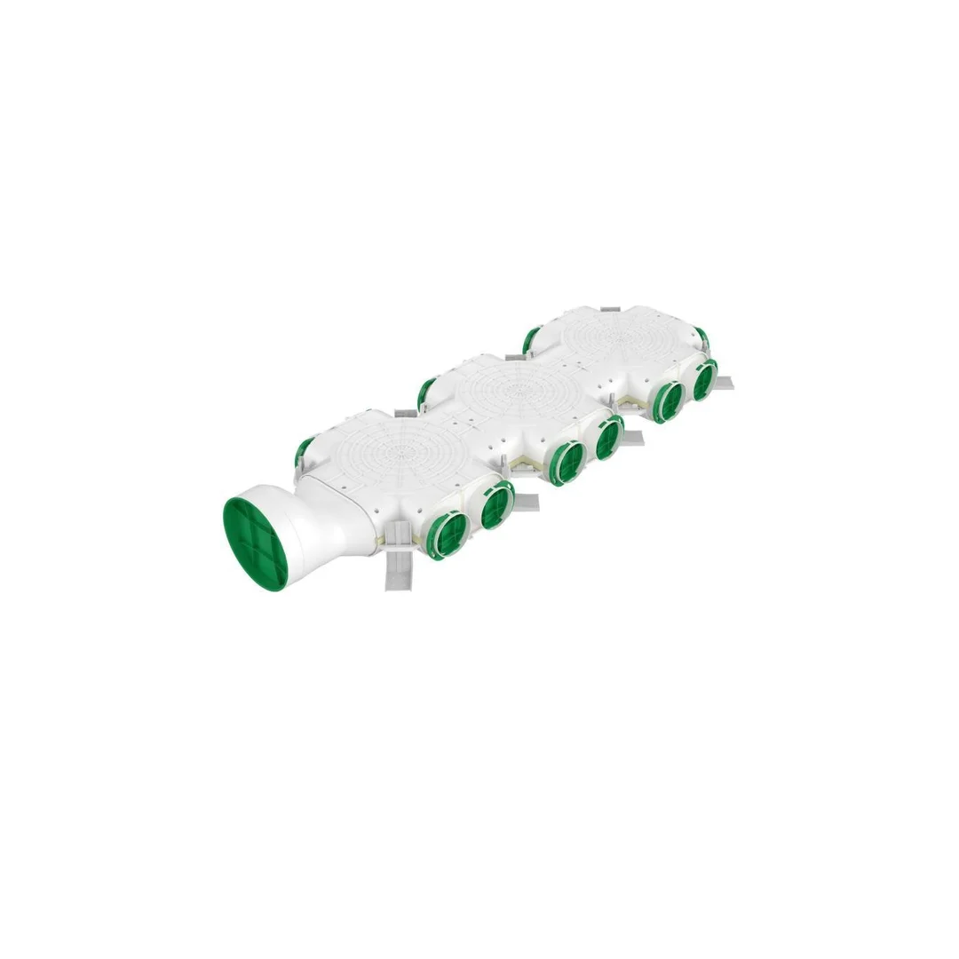 Skrzynka rozdzielcza boczna fi 160 14 x 75mm Awenta pro VCB160-14 rekuperacja