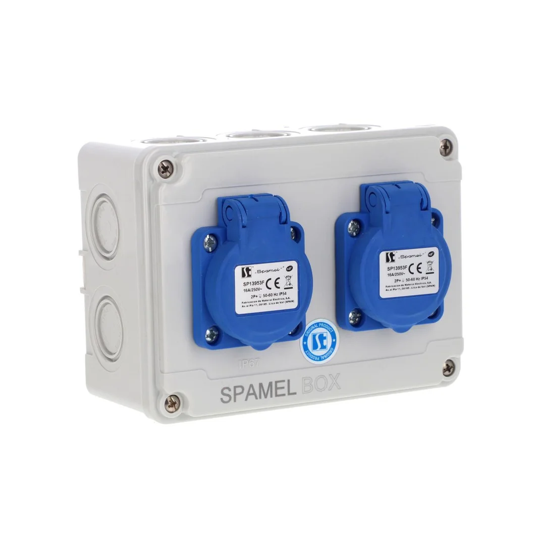 Rozdzielnica 2x3x16A INA=16A IP54 SB-001505-P0010-54