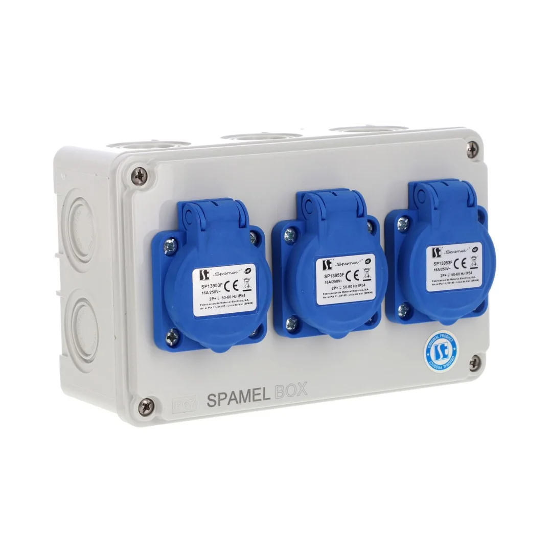 Rozdzielnica 3x3x16A INA=16A IP54 SB-001705-P0040-54