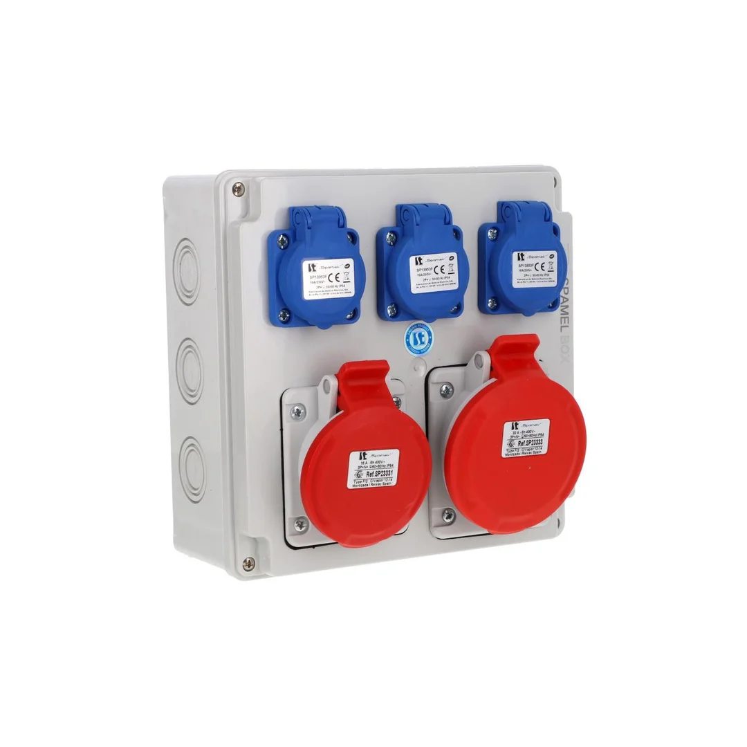 Rozdzielnica 5x32A 5x16A 3x16A INA=32A IP54 SB-005005-S0030-54