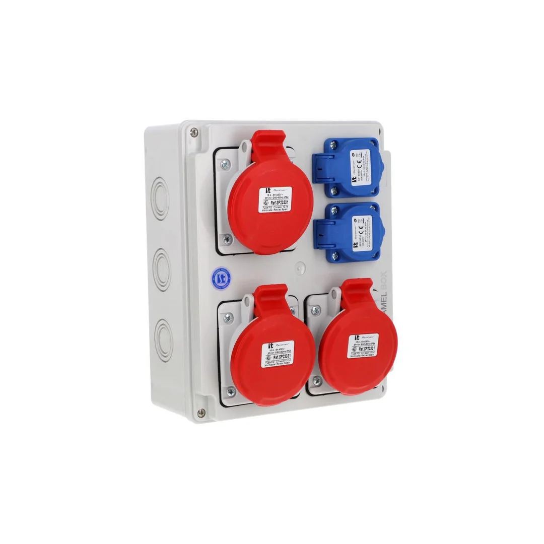 Rozdzielnica 3x5x16A 2x2x16A INA=16A IP54 SB-008005-S0020-54
