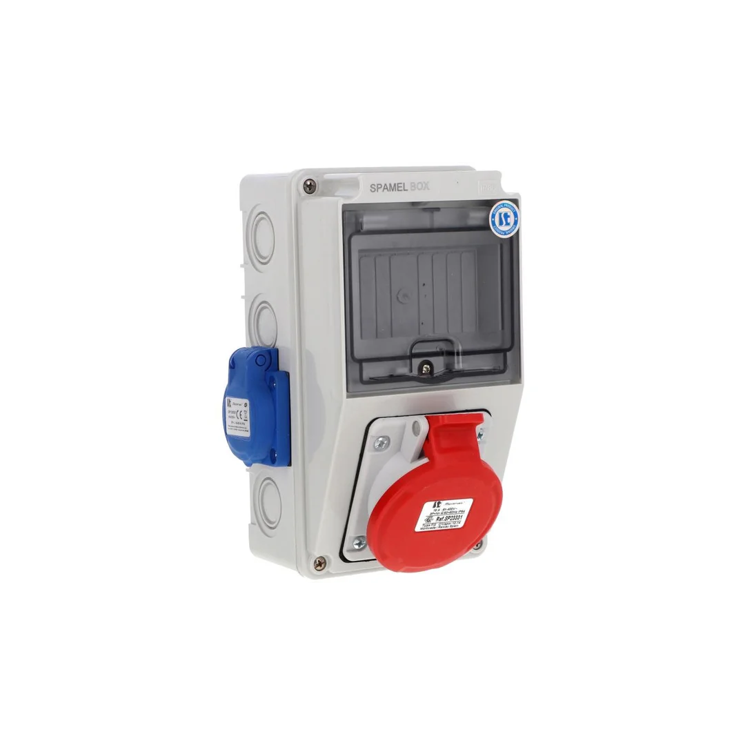 Rozdzielnica 5x16A 2x3x16A INA=32A IP54 SB-052505-S0050-54