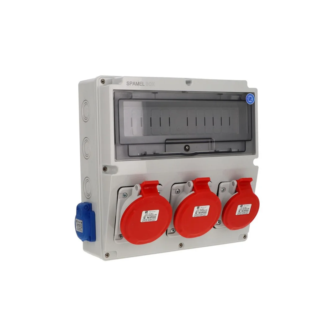 Rozdzielnica 2x5x32A 5x16A 2x3x16A INA=32A IP54 SB-147505-S0050-54