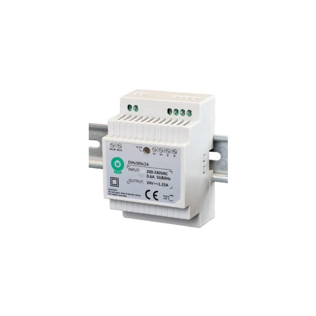 Zasilacz na szynę DIN POS 30W 24V 1.25A DIN30W24