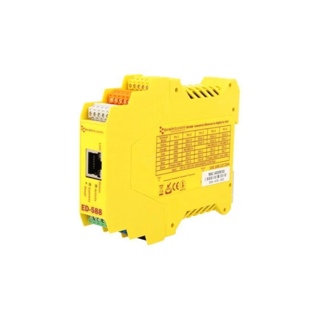 Bramka Modbus, liczba portów: 1, 5÷30VDC, na szynę DIN, Ethernet ED-588