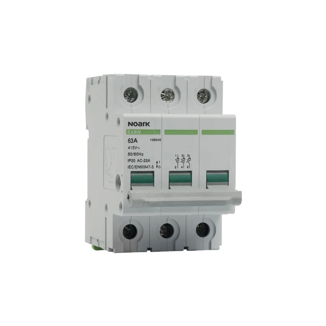 Rozłącznik izolacyjny 63A 3-biegunowy 3P (400V AC) 3-modułowy NOARK