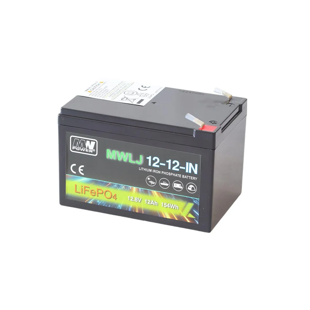 Akumulator LiFePO4 12,8V12Ah MWLJ 12-12-IN