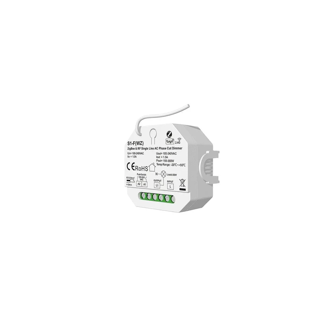 Odbiornik LED triakowy (Zigbee) Skydance - ściemniacz do żarówek 230VAC 200W - S1-F(WZ)