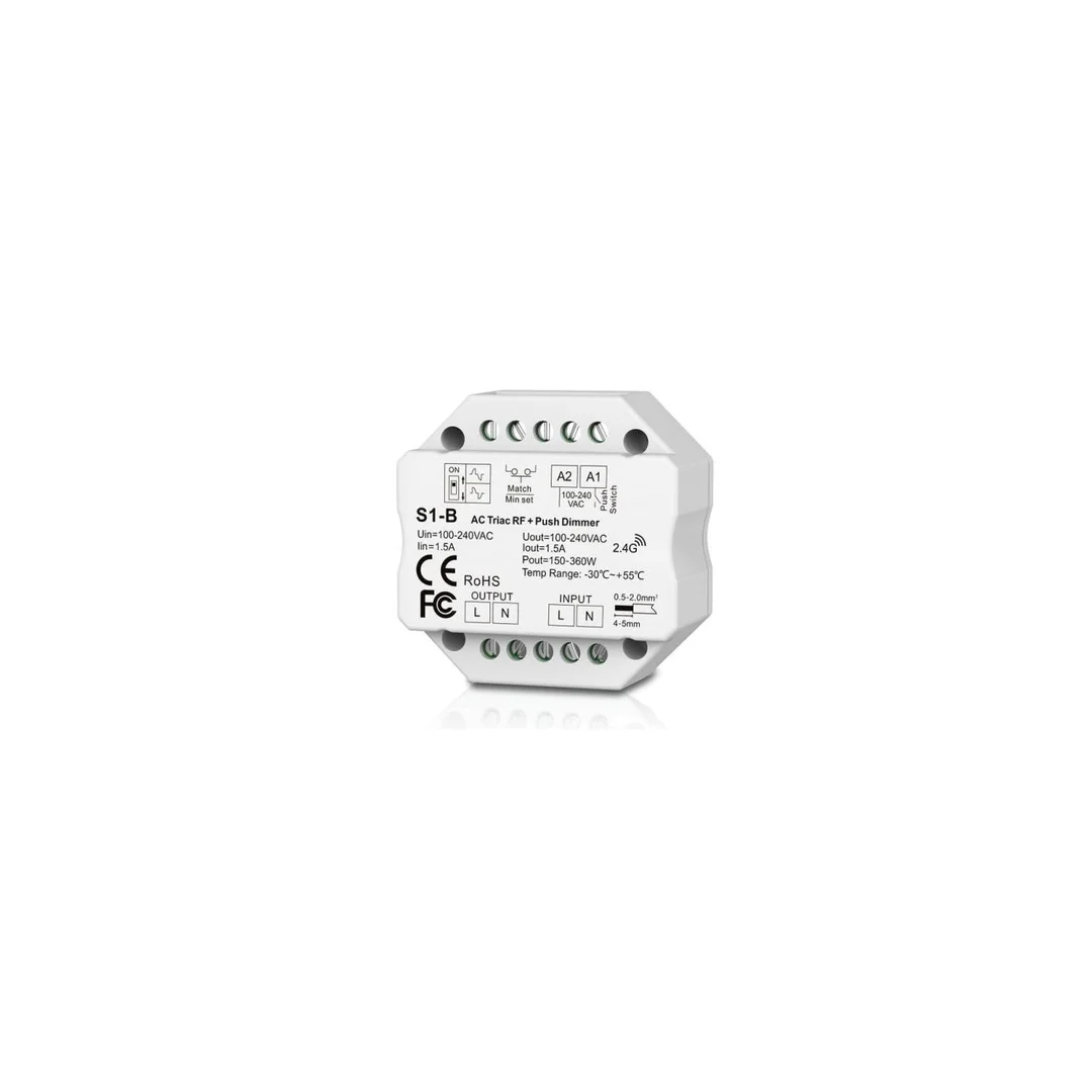 Odbiornik LED triakowy Skydance - ściemniacz do żarówek 230VAC 200W - S1-B