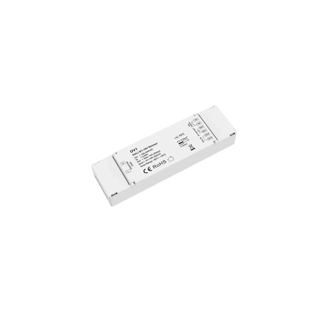 Sterownik LED 0/1-10V (DALI) Skydance - 1 kanałowy 0/1-10V 20mA - 230VAC - DV1