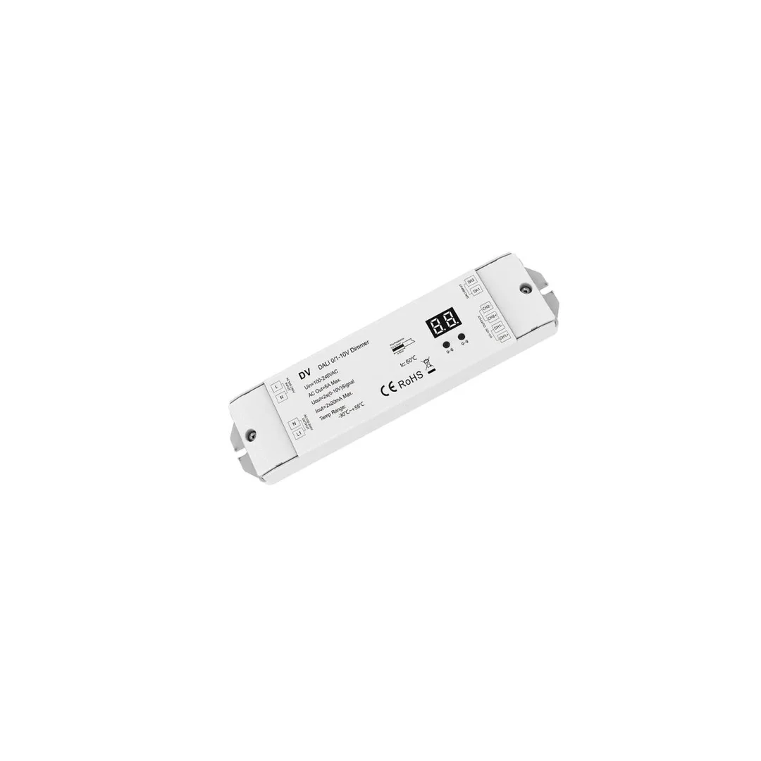 Sterownik LED 0/1-10V (DALI) Skydance - 2 kanałowy 0/1-10V 20mA - 230VAC - DV