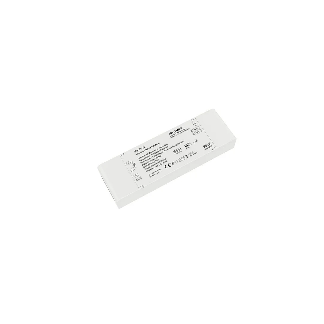 Ściemniacz z zasilaczem napięciowym LED Skydance - 24V 75W - 230V - PB-75-24