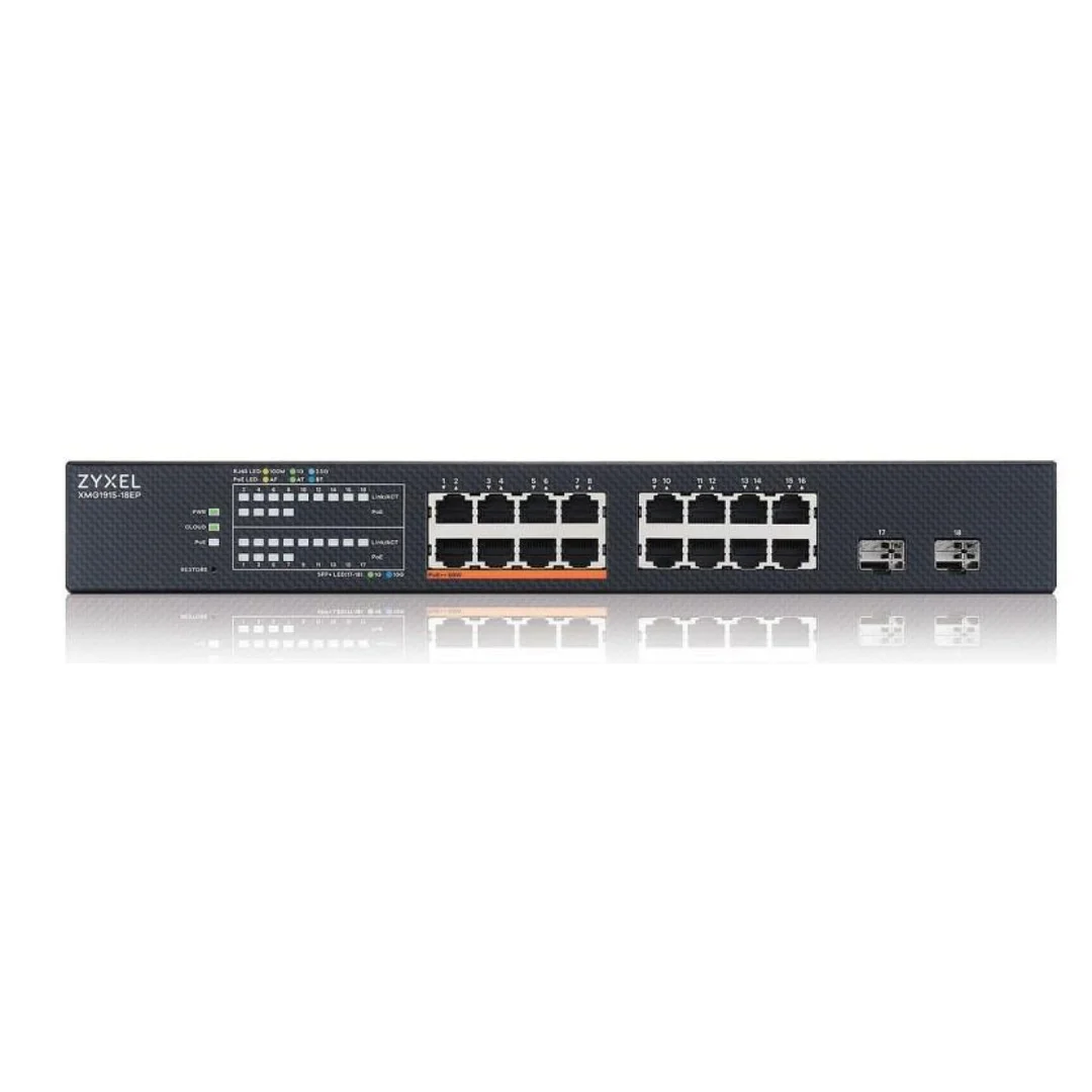 Switch Zyxel XMG1915-18EP 18p PoE (PoE++: 8) 180W Managed Multigigabit/10G