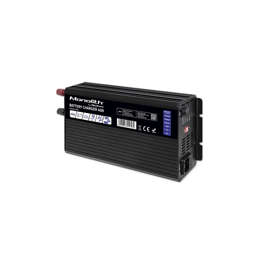 Inteligentna profesjonalna ładowarka Monolith do akumulatorów LiFePO4 AGM GEL SLA 40A 12V