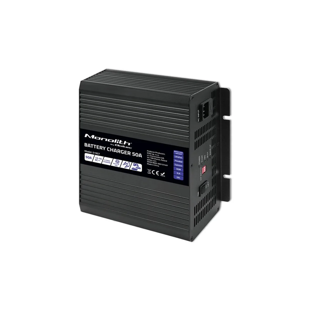 Inteligentna ładowarka Monolith do akumulatorów LiFePO4 AGM GEL SLA 50A 12V