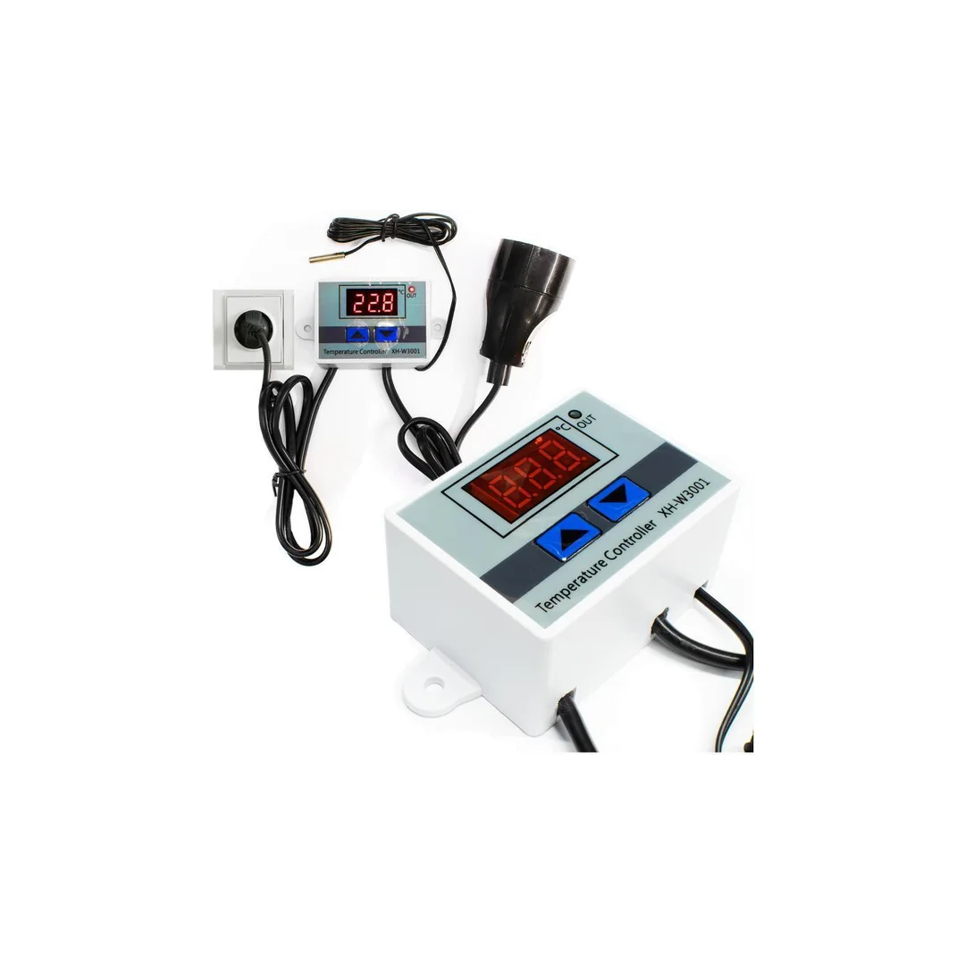 Termostat elektroniczny regulator temperatury z gniazkiem i wtyczką 230V
