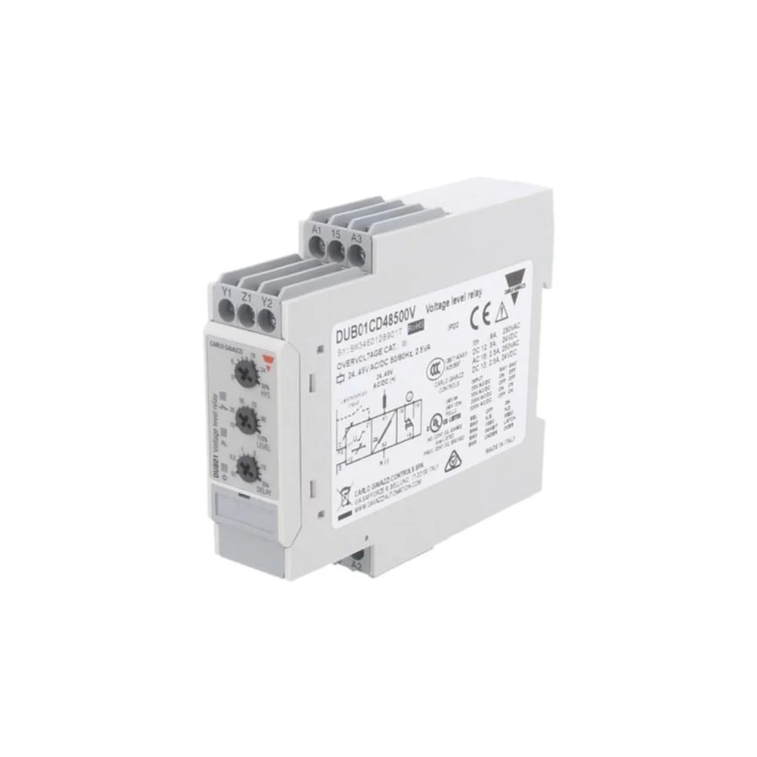 Przekaźnik nadzorczy prądu, napięcie AC/DC, 24÷48VAC, 24÷48VDC DUB01CD48500V