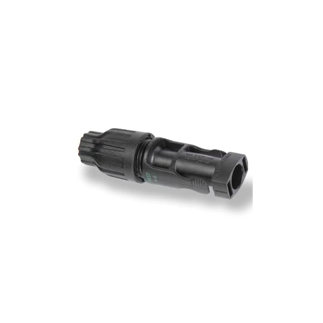 Złącze fotowoltaiczne MC4 4-6mm2 męskie QUICK IP68, 1500VDC (rozwiązanie beznarzędziowe) MAP1006Q40