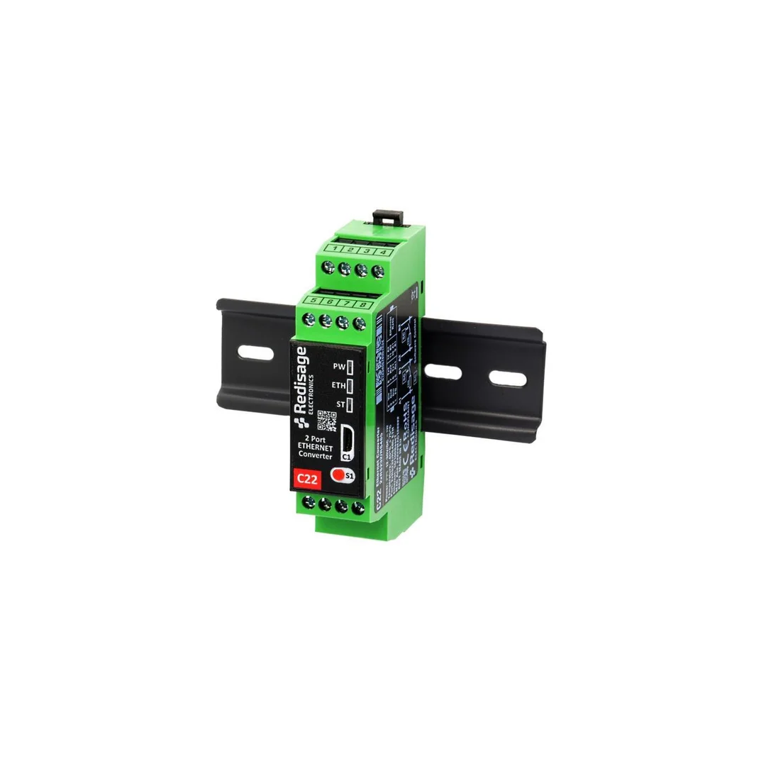 C22 Elastyczny Serwer Portów Szeregowych (Ethernet, 2x RS232/RS485)