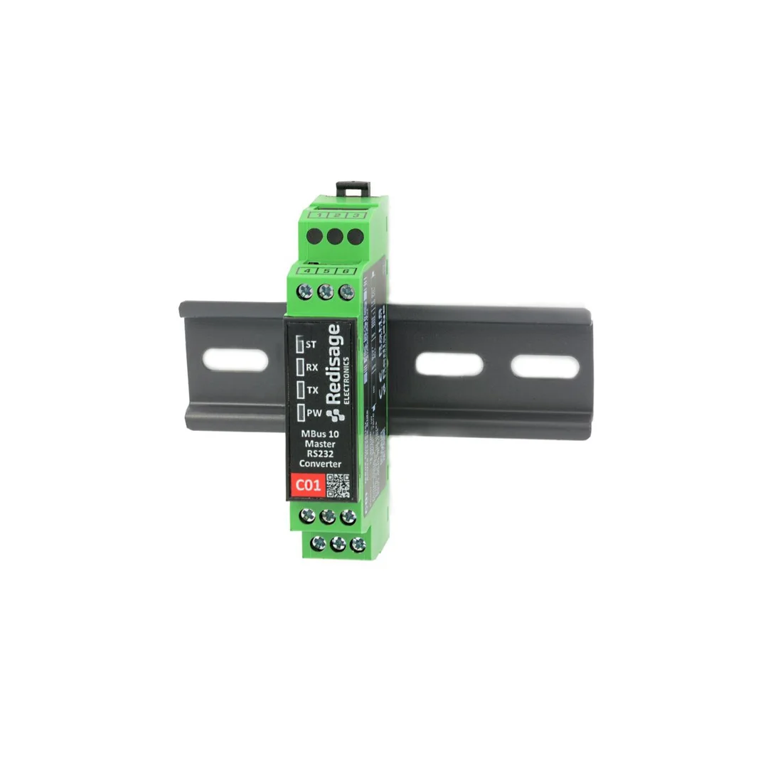 Konwerter MBus 10 na pasywny RS232 Izolacja 1kV DC