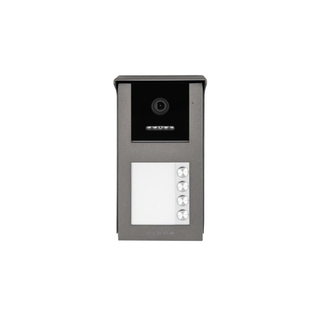 Stacja bramowa czterolokatorska z czytnikiem RFID, kamera Full HD, montaż natynkowy Vidos IPX S101-4