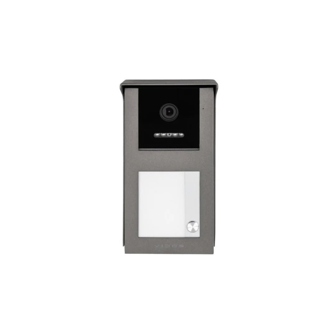 Stacja bramowa jednolokatorska z czytnikiem RFID, kamera Full HD, montaż natynkowy Vidos IPX S101-1