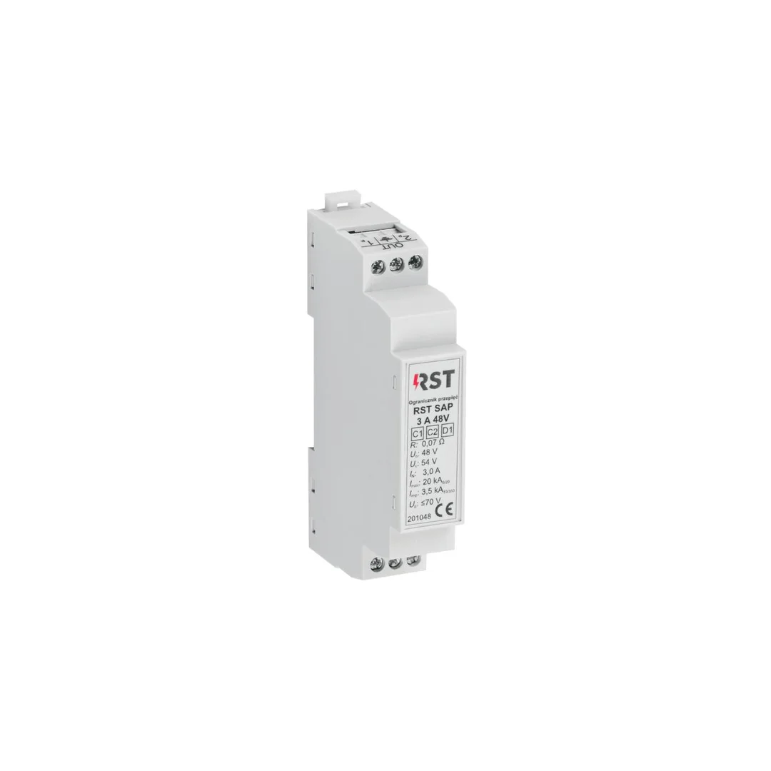 Ogranicznik przepięć do pętli systemów sygnalizacji pożaru D1 RST SAP 3A 48V 201 048