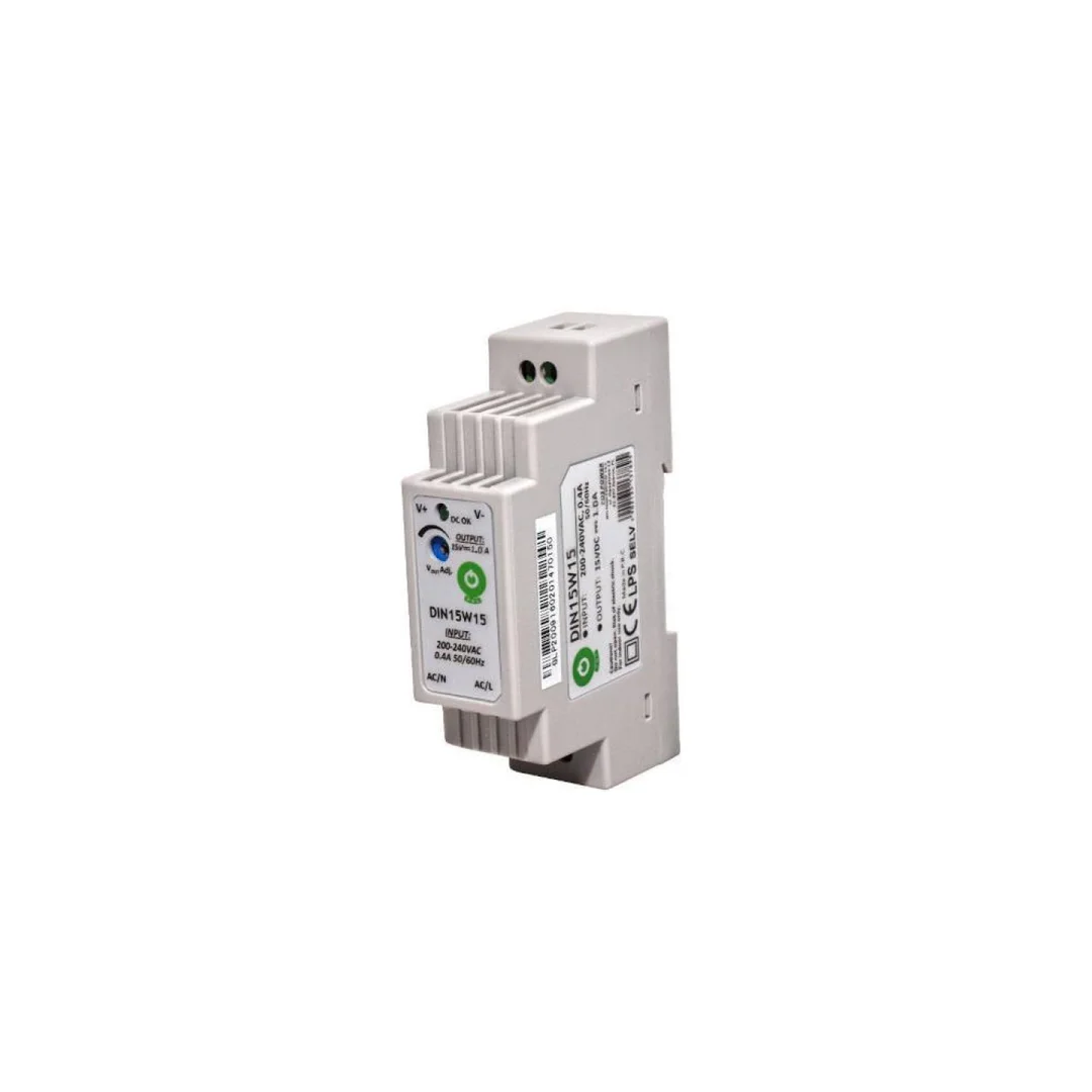 Zasilacz na szynę DIN 15W 15V DIN15W15