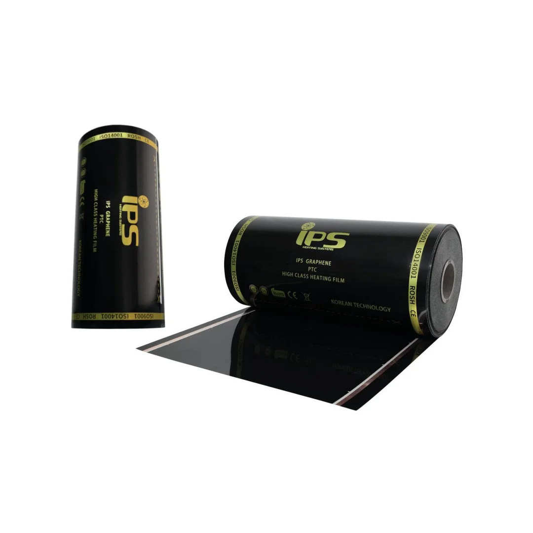 IRH-FLC-140W 100m: Folia IR do montażu pod panele podł.ogowe o gęstości min 33, szer. 50cm, 230V/140W/m2, rolka 100m