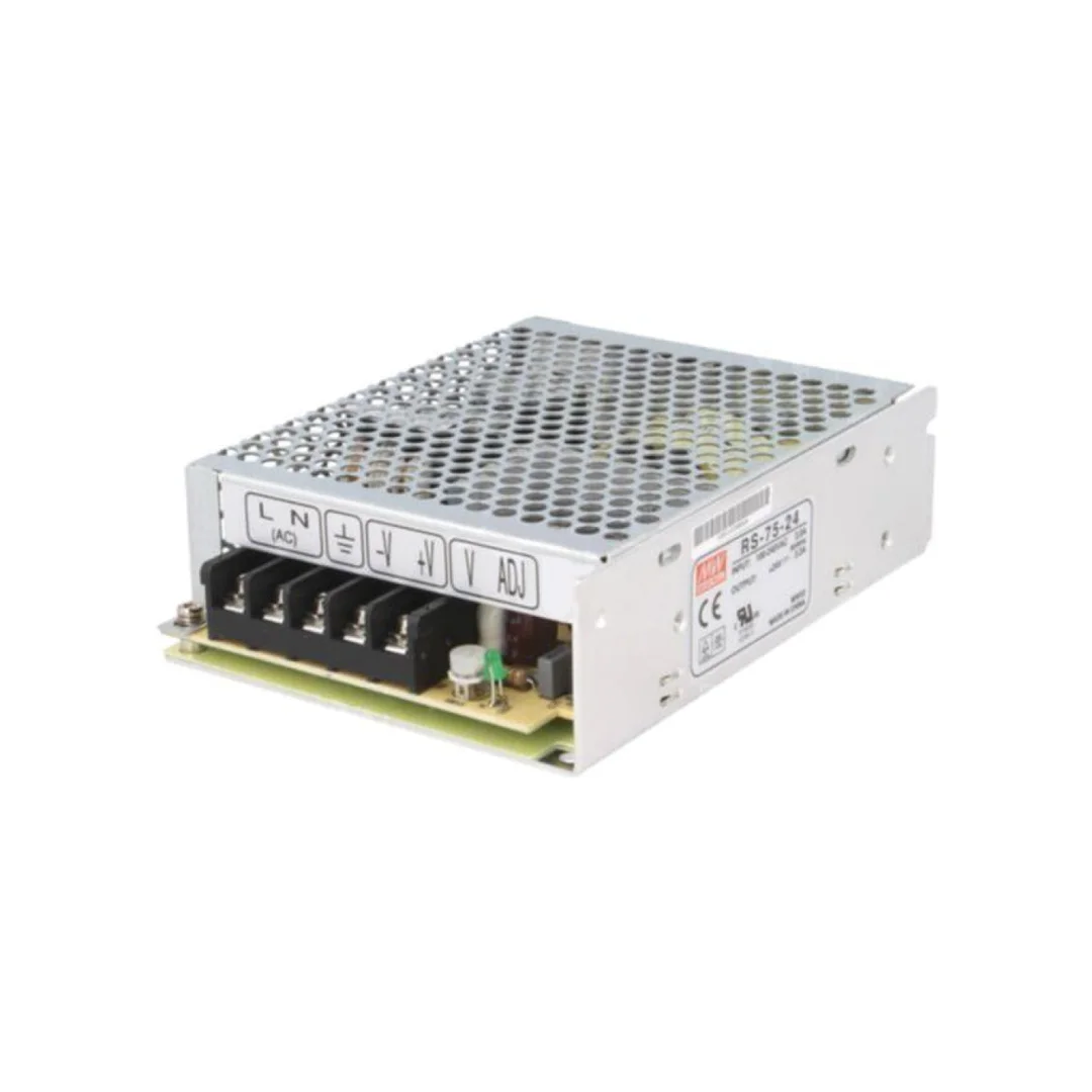 Zasilacz impulsowy, do wbudowania,modułowy, 75W, 24VDC, 3,2A RS-75-24
