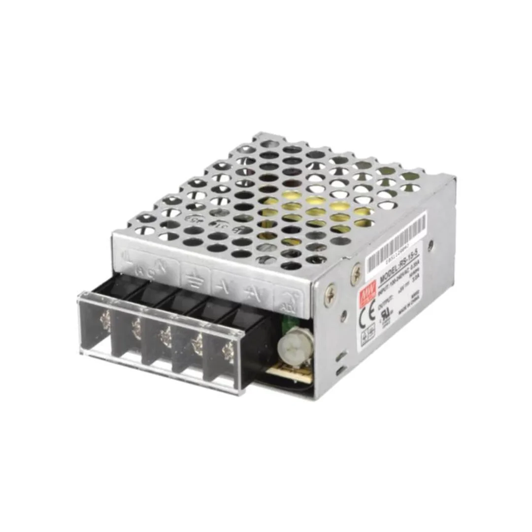 Zasilacz impulsowy, do wbudowania,modułowy, 15W, 5VDC, 3A, OUT: 1 RS-15-5