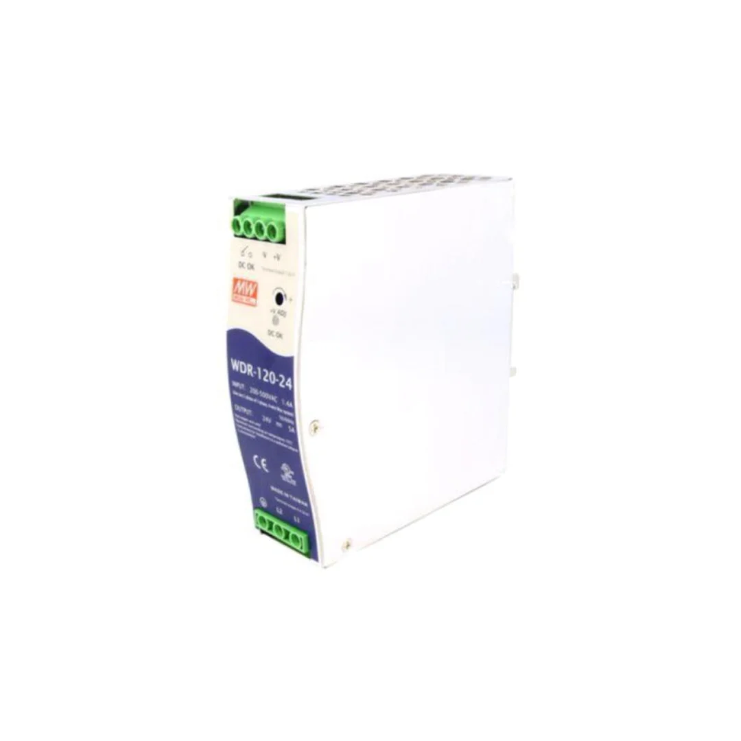Zasilacz impulsowy, na szynę DIN, 120W, 24VDC, 5A, 180÷550VAC WDR-120-24